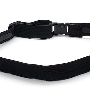 Black Cochlear Implant Headband: Adjustable Non-Slip Comfort