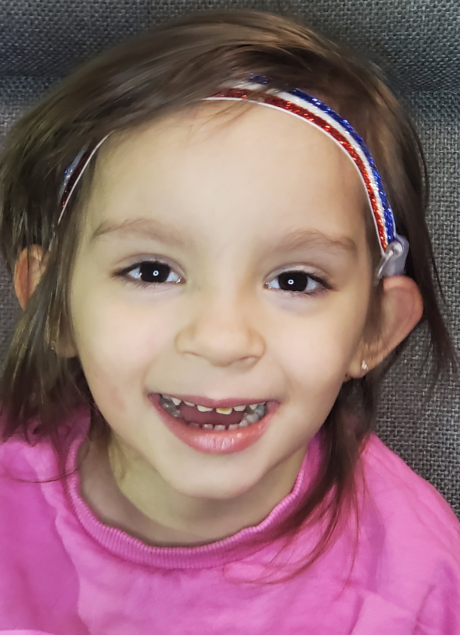 Red Cochlear Red ,white, Blue Hearing Aids Cochlear Headband - Etsy Canada