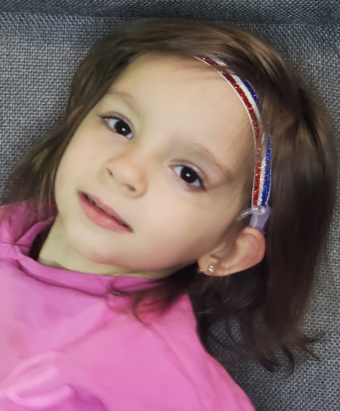 Red Cochlear Red ,white, Blue Hearing Aids Cochlear Headband - Etsy Canada
