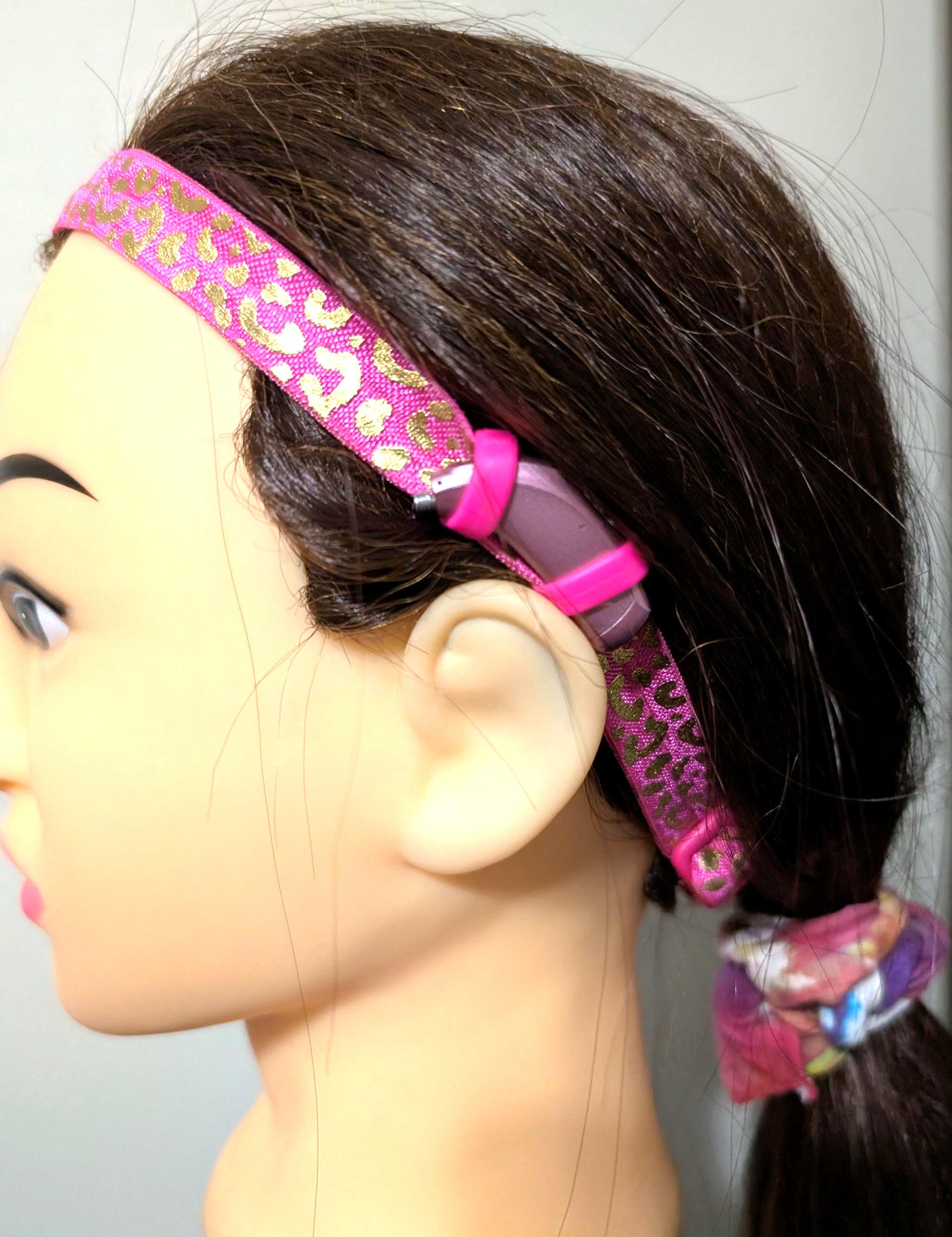 Hot Pink Headband Cochlear Implants , Hearing Aids - Etsy