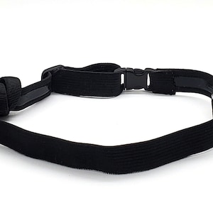 Black Cochlear Implant Headband: Adjustable Non-Slip Comfort