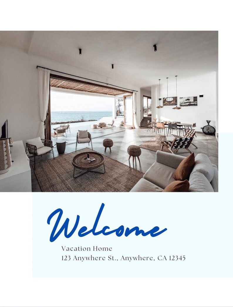 Airbnb Kit Canva Template House Host Manual Guidebook Template