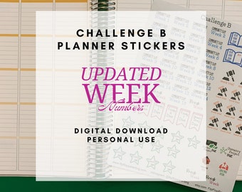 Classical Conversation Challenge B Planner Stickers