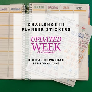 Classical Conversations Challenge III Planner Stickers