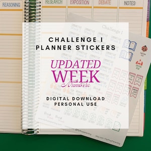 Classical Conversations Challenge I Planner Stickers