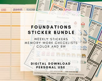 Classical Conversations Foundations Planner Sticker Bundle