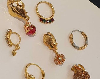 Vergoldetes indisches Nasenring Nostril Schmuck