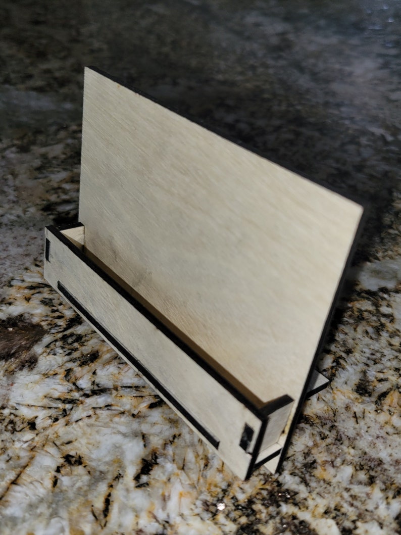 Business Card Holder Laser Cut File 3mm Etsy