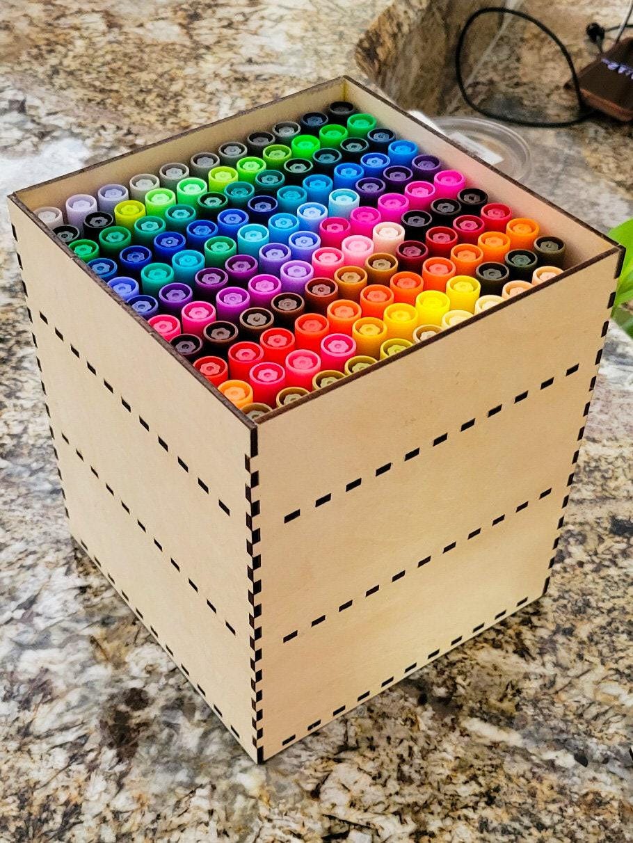 Shutterbox Markers Marker Pen Box - Holds 121 Markers - SVG File - Etsy