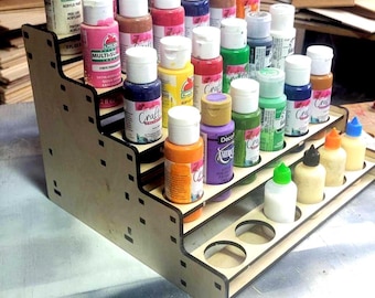 Paint Holder 5 Tier - SVG file for laser cut - 3 mm