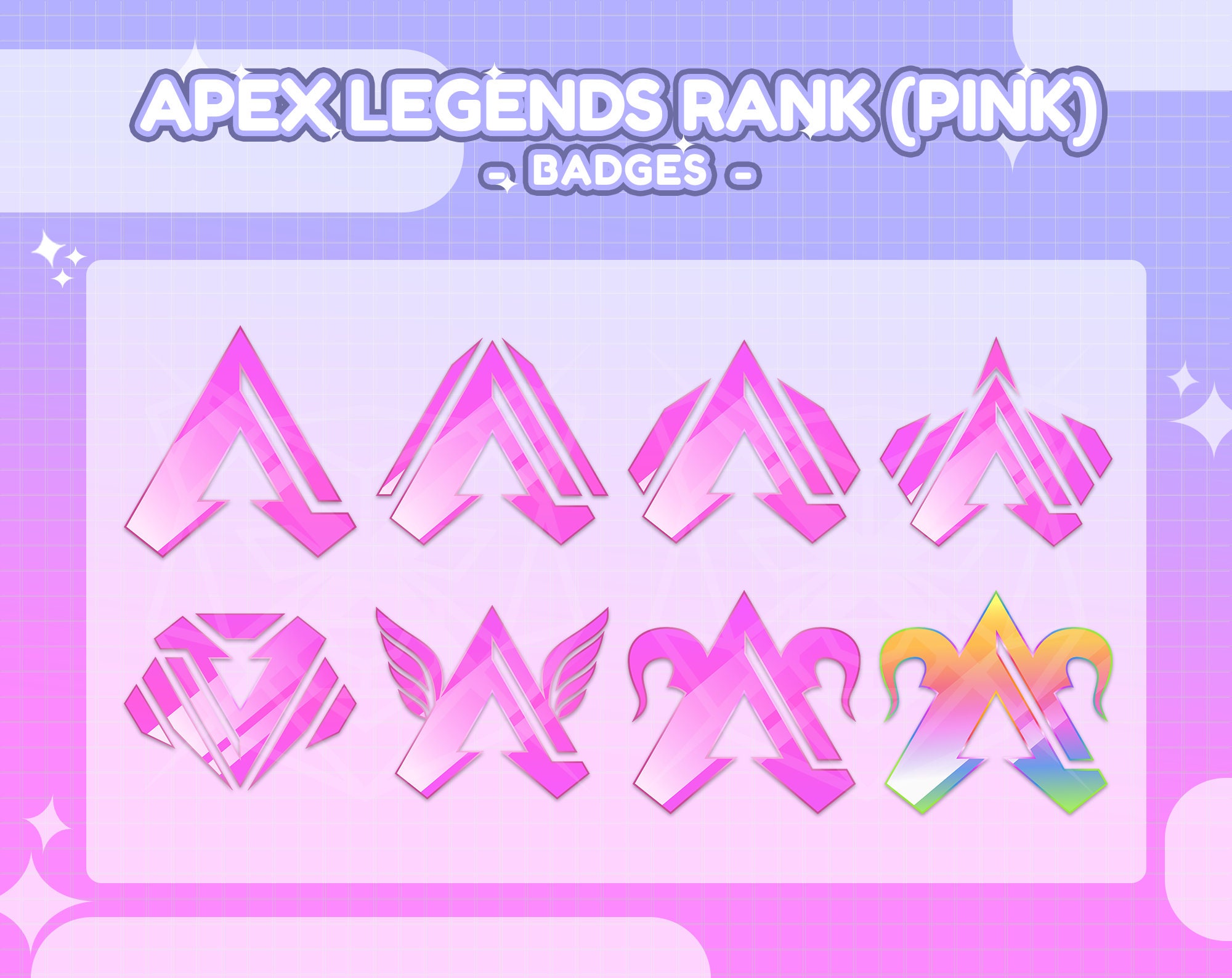 Apex Legends Badge Pack - 8x Apex Sub/bit Badges for Twitch (and ...
