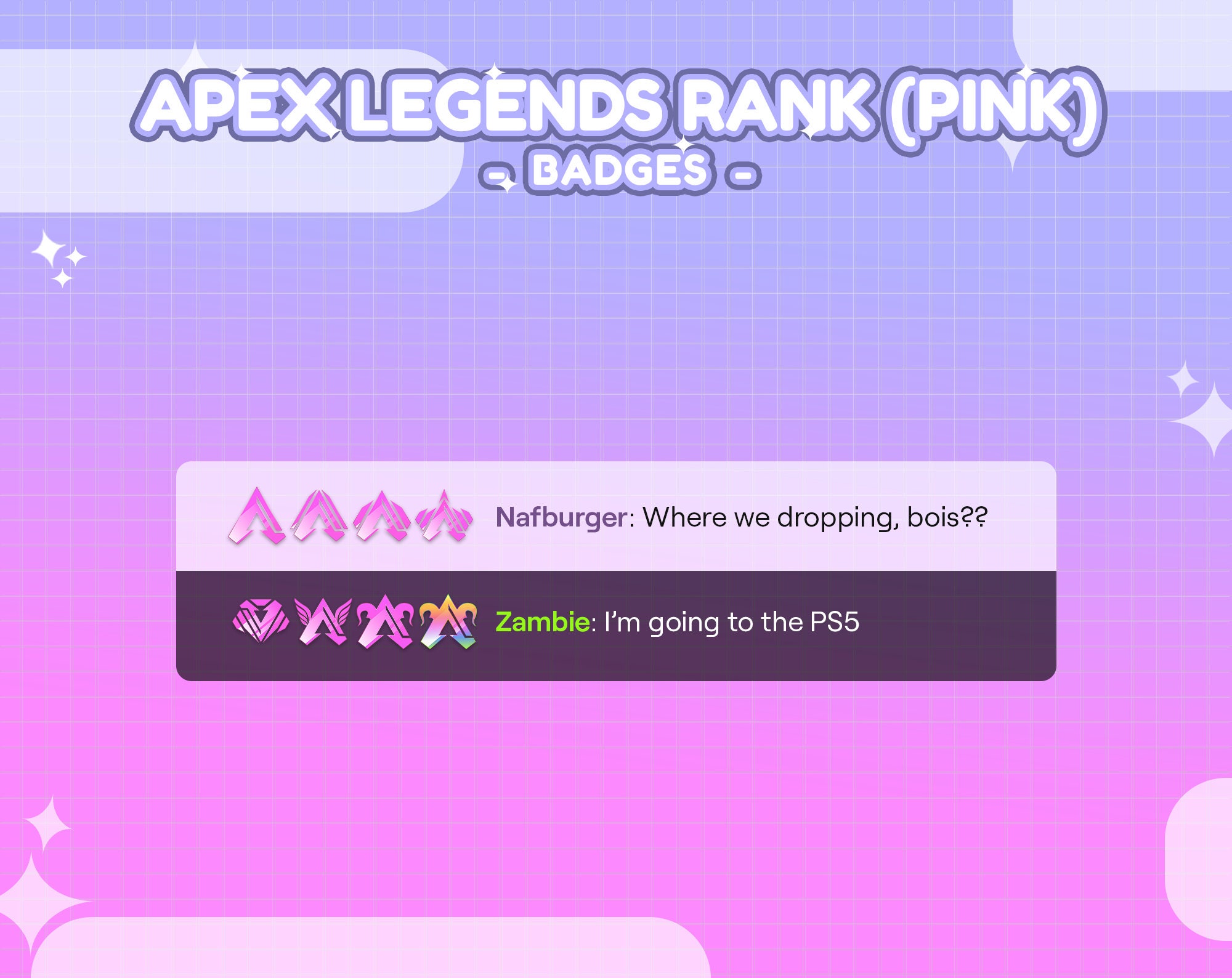 Apex Legends Badge Pack - 8x Apex Sub/bit Badges for Twitch (and ...