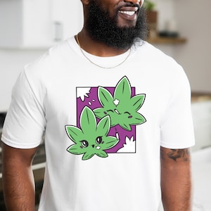 Kawaii Marijuana Shirt, Stoner Gift, Cannabiss Accessories