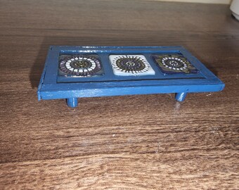 Miniature Blue and Tile Coffee Table