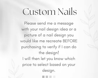 Custom Press On Nail — Design your own set