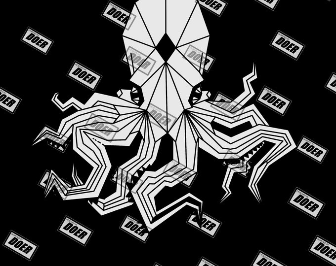 Abstract Octopus PNG file
