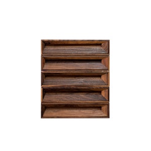 Wooden Beech Walnut Drawer, Office, Jewelry and Sundries Storage Box, Monitor Stand, Solid Wood Desktop Organization image 6