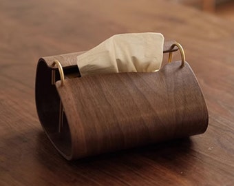 Creative Wooden Tissue Box Cover, Tissue Holder, Home Decor, Desk Storage
