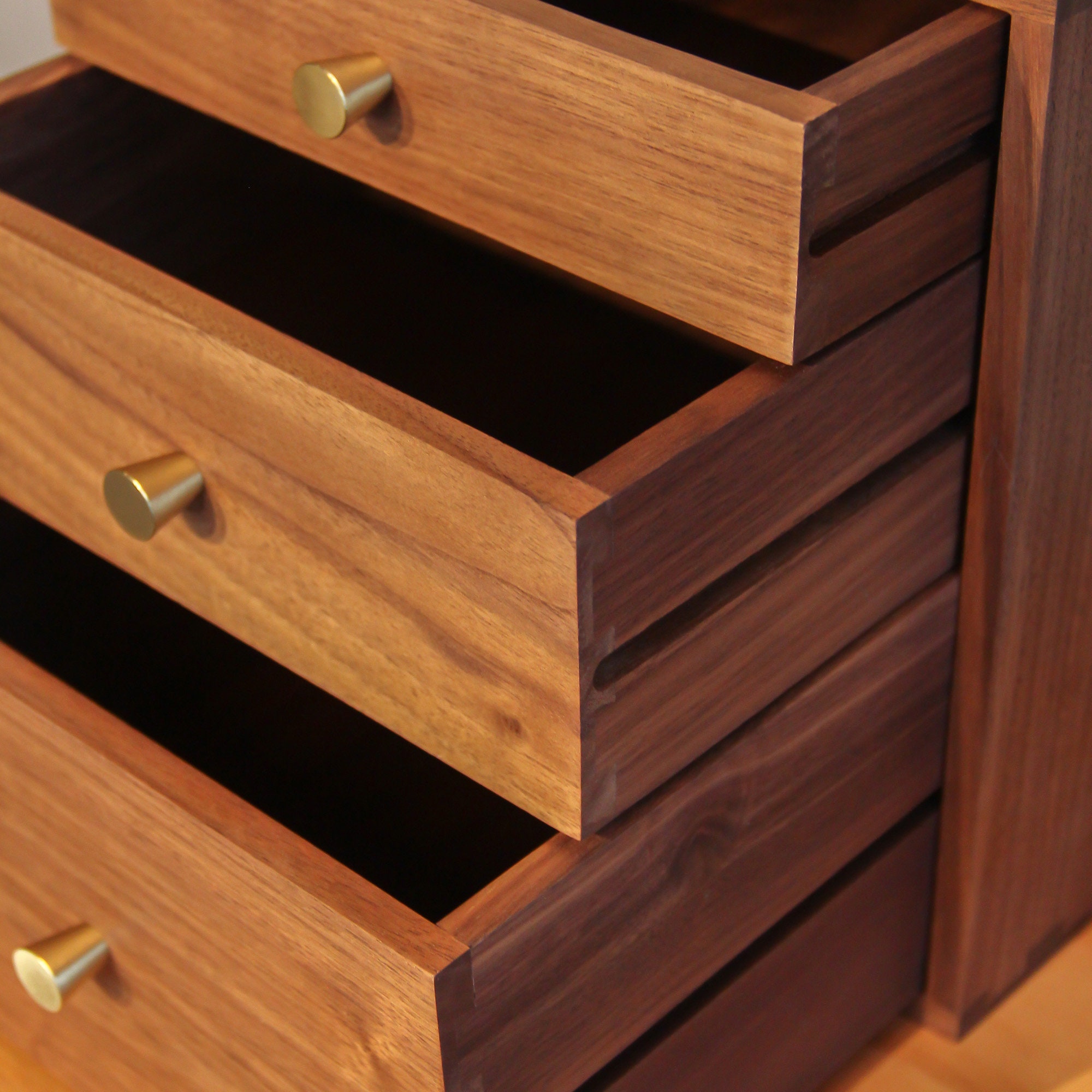 Wooden Threelayer Storage Box, Multilayer Storage Box, Solid Wooden