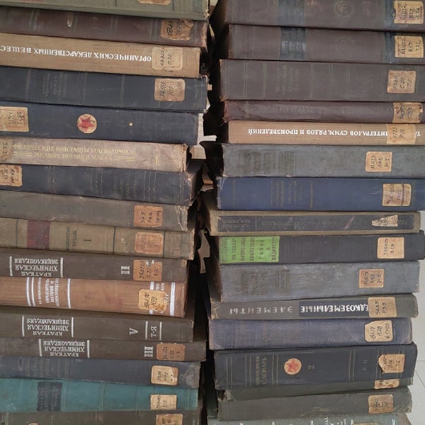 hardcover books for display Decades old second-hand antique books, used book collections, home decor, cafe decor, photography props