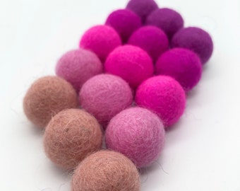 2 cm felt ball purple pink pink ball felt rose pom pom wool ball magenta wool felt pink felt ball diy pink felt ball purple beads make felt felt