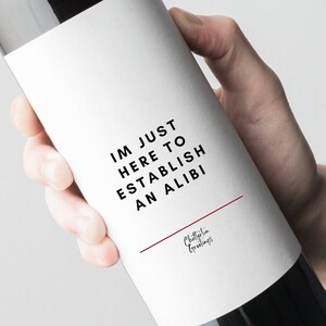 Gift Wine Label Gifts for True Crime Gifts For Murder Mystery Party Kit Gifts For Murder Mystery Poison Gifts For Halloween Wine Poison Gift