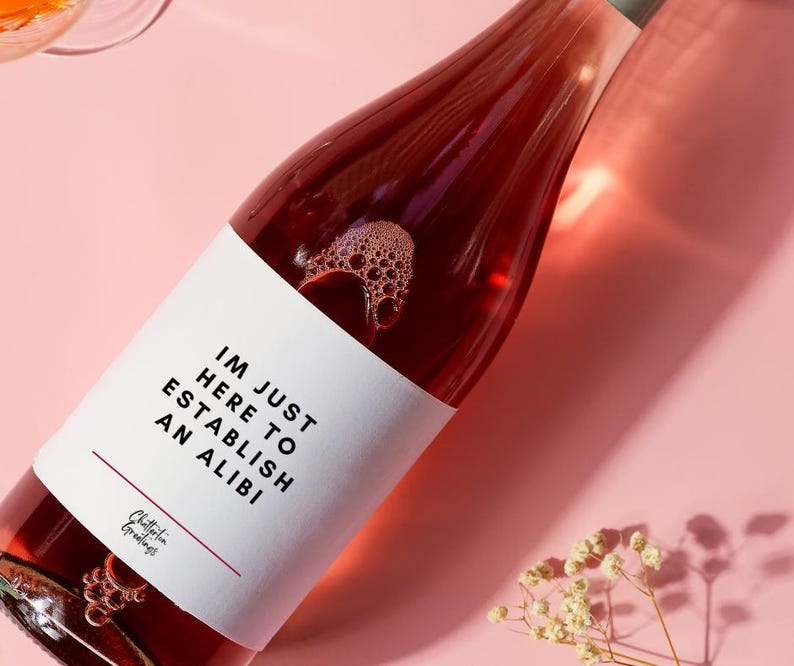 Gift Wine Label Gifts for True Crime Gifts For Murder Mystery Party Kit Gifts For Murder Mystery Poison Gifts For Halloween Wine Poison Gift
