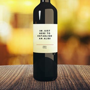 Gift Wine Label Gifts for True Crime Gifts For Murder Mystery Party Kit Gifts For Murder Mystery Poison Gifts For Halloween Wine Poison Gift