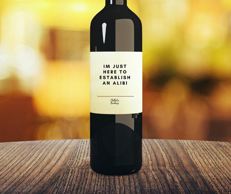 Gift Wine Label Gifts for True Crime Gifts For Murder Mystery Party Kit Gifts For Murder Mystery Poison Gifts For Halloween Wine Poison Gift