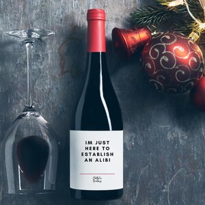 Gift Wine Label Gifts for True Crime Gifts For Murder Mystery Party Kit Gifts For Murder Mystery Poison Gifts For Halloween Wine Poison Gift