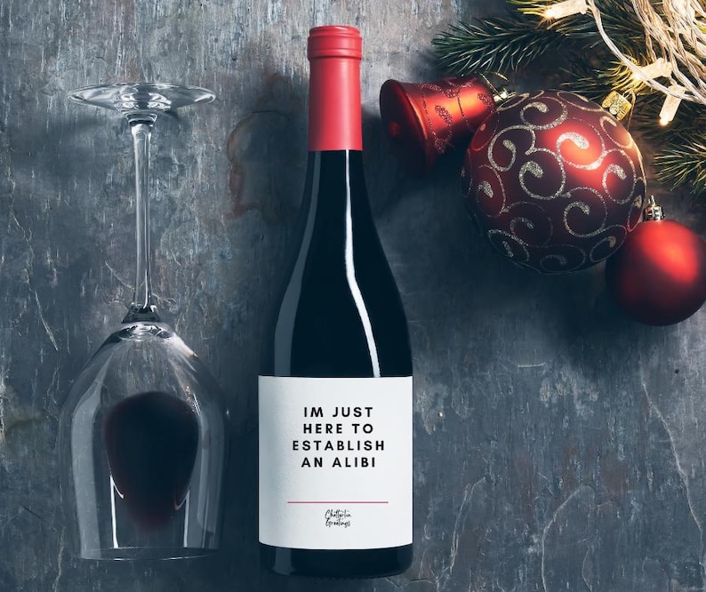 Gift Wine Label Gifts for True Crime Gifts For Murder Mystery Party Kit Gifts For Murder Mystery Poison Gifts For Halloween Wine Poison Gift