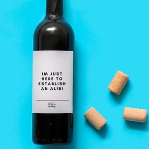 Gift Wine Label Gifts for True Crime Gifts For Murder Mystery Party Kit Gifts For Murder Mystery Poison Gifts For Halloween Wine Poison Gift