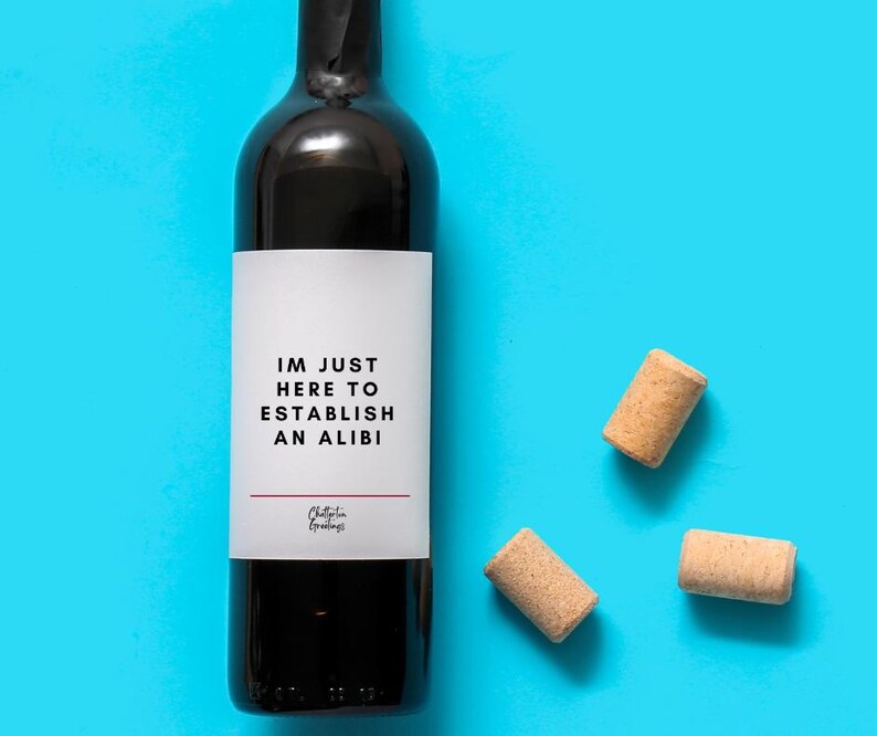 Gift Wine Label Gifts for True Crime Gifts For Murder Mystery Party Kit Gifts For Murder Mystery Poison Gifts For Halloween Wine Poison Gift