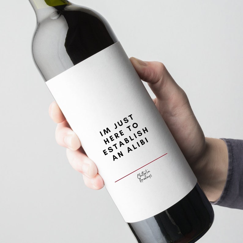 Gift Wine Label Gifts for True Crime Gifts For Murder Mystery Party Kit Gifts For Murder Mystery Poison Gifts For Halloween Wine Poison Gift