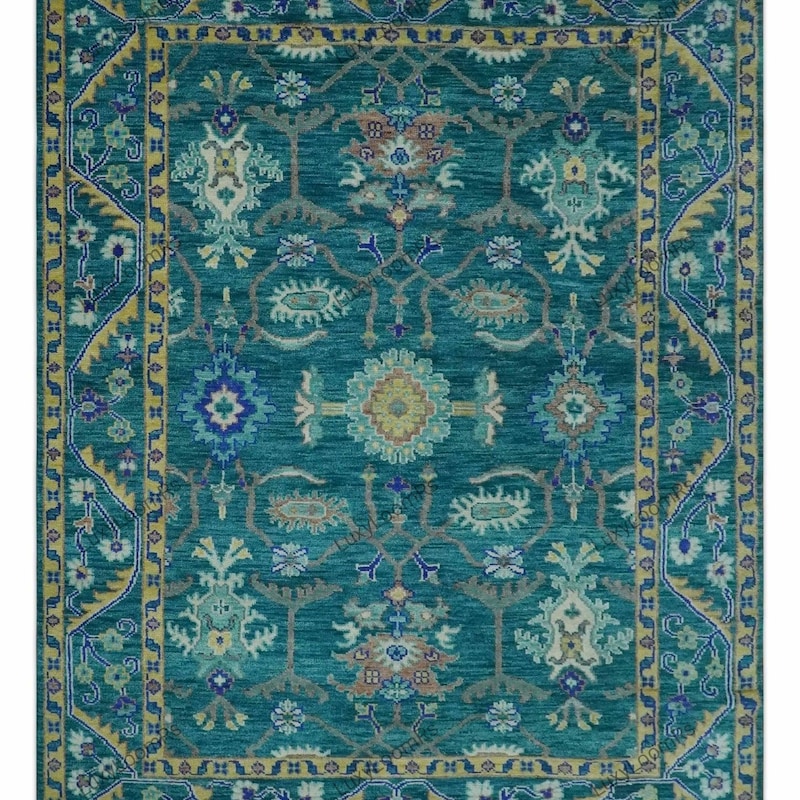 Turquoise Rug - Etsy