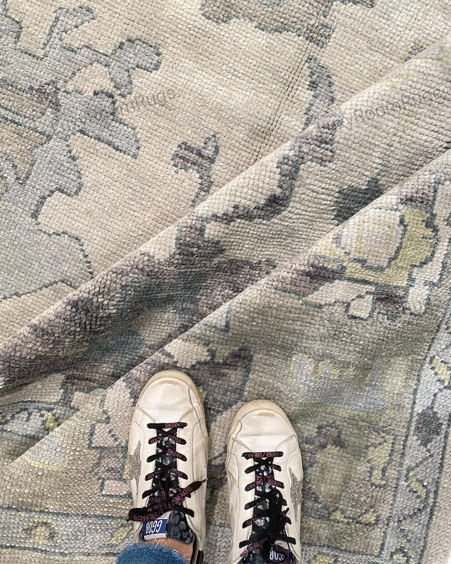Muted Rug In Gray, Modern Oushak Rug 9x12, Blue Green Rug, Neutral Area Rug 8x10, Handmade Wool Rug, Contemporary Turkish Rug made to Order
