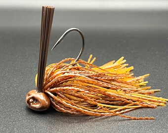 Chokem Football jig, Brown pumpkin craw