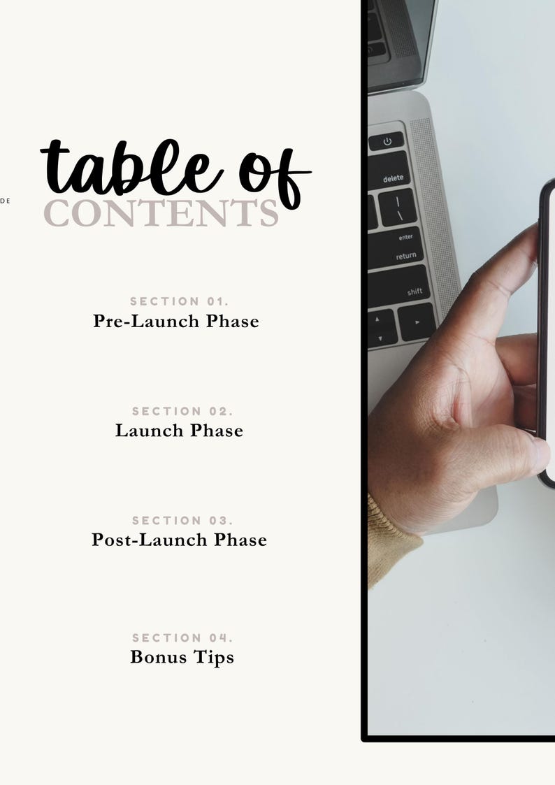Digital Product Launch Checklist PDF | Step by Step Planner for Etsy ...