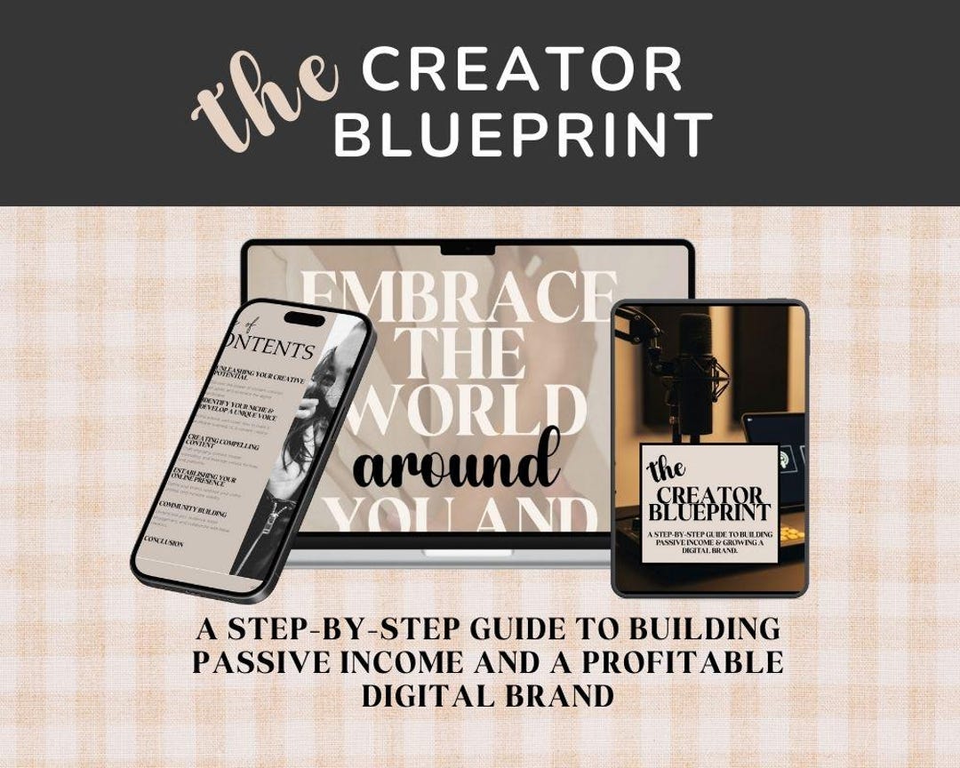 The Creator Blueprint | Build Passive Income With Digital Products ...
