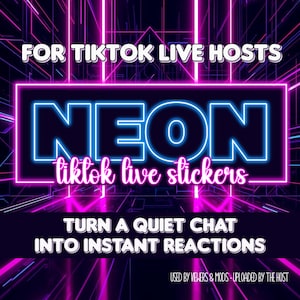 Tiktok live subscriber stickers - Etsy 日本