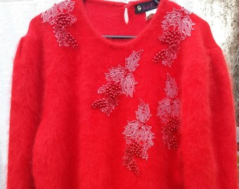 Vintage 80s/90s Angora Blend Jumper by Suji Kim Collection