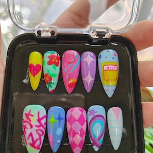 Kpop Demon Hunters Saja Boys Soda Pop Nails