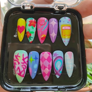 Kpop Demon Hunters Saja Boys Soda Pop Nails