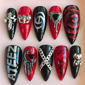 Ateez In Your Fantasy Press On Nails