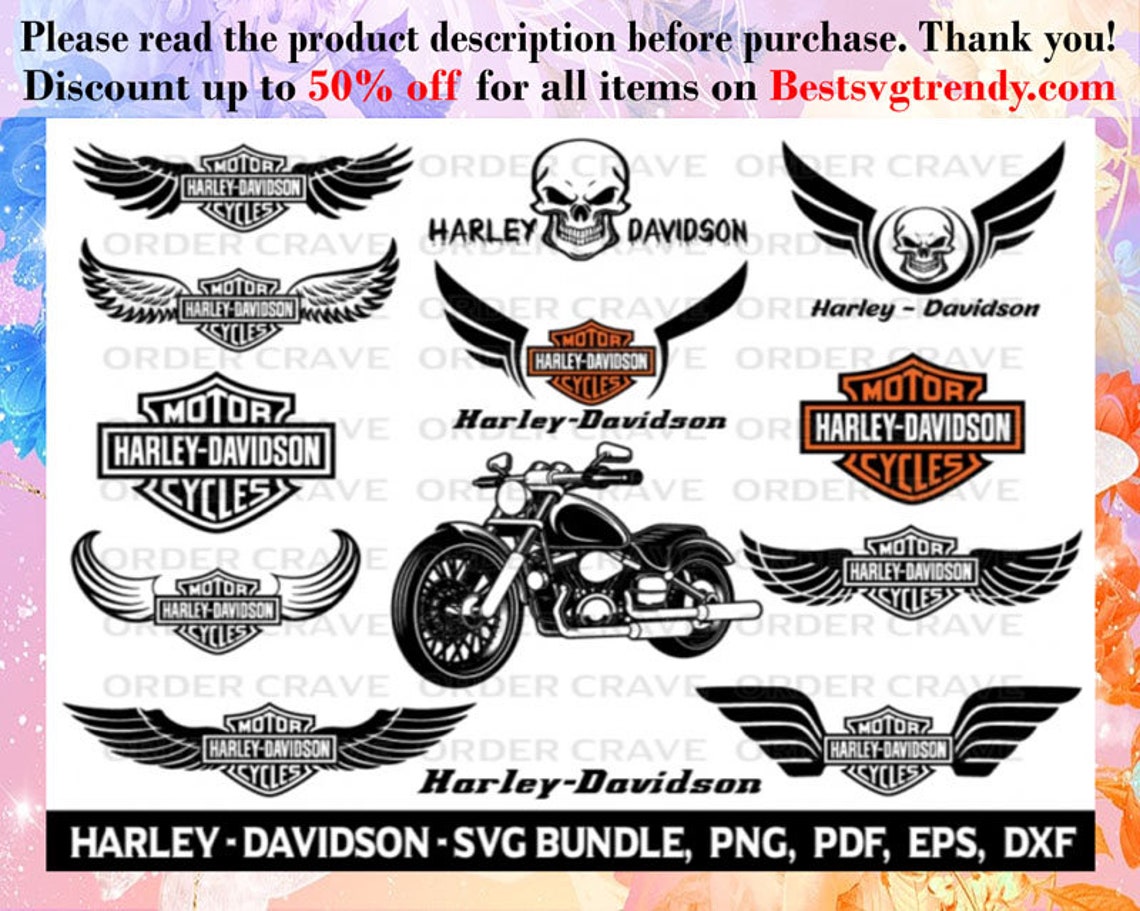 Harley Davidson Svg Motorcycle Svg Motobike Svg Motors | Etsy Australia