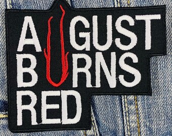 AUGUST BURNS RED METALCORE PUNK ROCK POP MUSIC BAND EMBROIDERED PATCH UK SELLER 