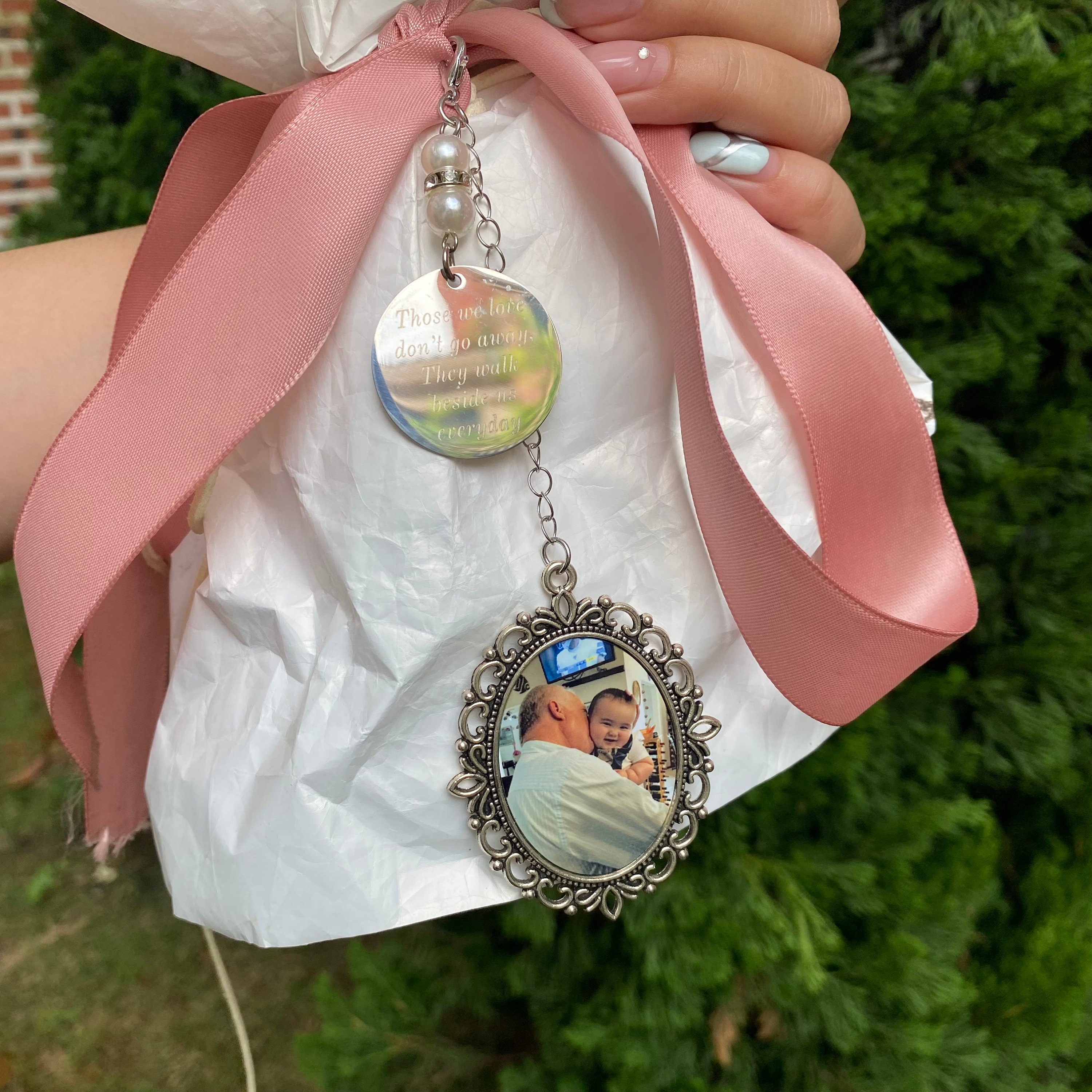 Loss of Loved One Memorial Photo Keychain, Photograph Key Chain ...