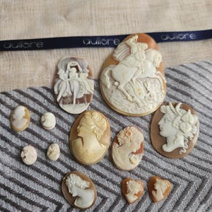 Loose natural shell cameo Jewellery repairs George and dragon heart oval shape grace