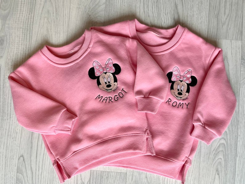 Kids Personalised Minnie Mouse Sweatshirt image 4