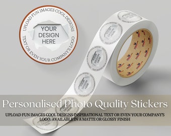 Personalised stickers | Custom stickers | Logo stickers | Business stickers | labels | Postage labels | Photo Quality Stickers | Matte/Gloss